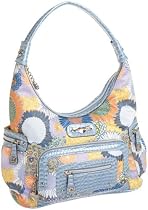 KATHY Van Zeeland Easy Access Nappa Organizer Hobo,Sunburst Print,one size