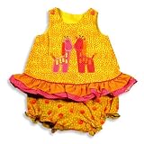Picture Me by Austin & Ashley - Infant Girls Dress Set, Orange, Fuschia