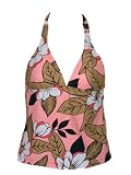 Swim System Tropical Coral Halterkini Swim Top S