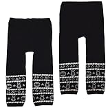 アンパンマン 10分丈 レギンス モノクロ柄 ANPANMAN 80-90cm ブラック