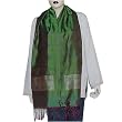 Indian Scarves for Women Brocade Silk Outerwear 22 x 72 inches