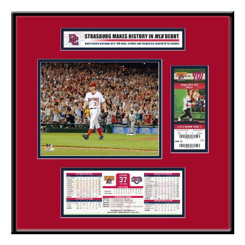 MLB Washington Nationals Replica Ticket Frame - Stephen Strasburg Debut Game