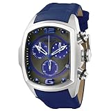 Invicta Men's 6093 Lupah Collection Revolution Chronograph Blue Leather Watch