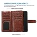 ULAK Note 3 Case, Galaxy Note 3 Case - Multi Card Slots Series PU Leather Magnetic Wallet Case Cover for Samsung Galaxy Note 3 III N9000 (Brown)