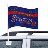 MLB Atlanta Braves Team Logo Car Flag