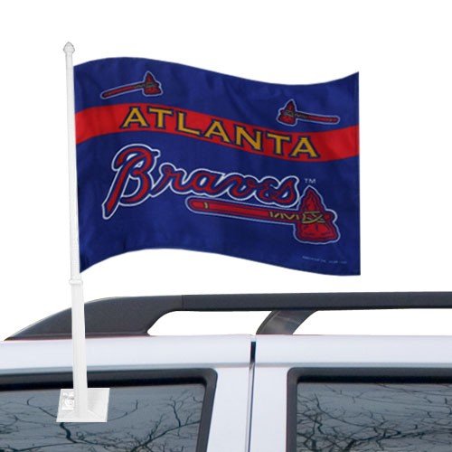 Atlanta Braves Team Logo Car Flag
