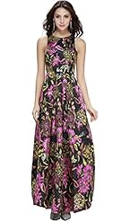 Cocktail Summer Jacquard  Vintage Floral Print Evening Dress/Party Dress  With Ruffles