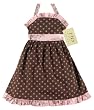 JoJo Designs Baby Pink and Brown Party Dress, 12 to 18 Months