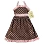 JoJo Designs Baby Pink and Brown Party Dress, 18 to 24 Months