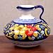 Hand Made Blue-Flower 'Jarra Bola' Pitcher