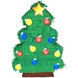 Christmas Tree Pinata Party Game and Decoration