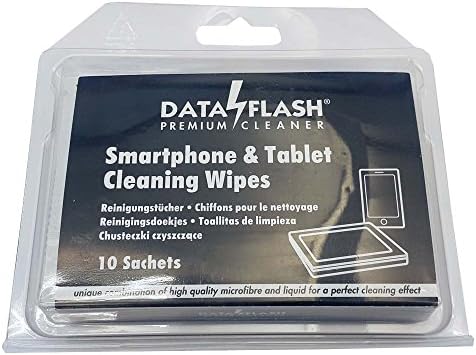 DATAFLASH (made in Germany) Tablet &amp; Smartphone Screen Cleaning Wipes Portable, 10 pcs (DF1032)
