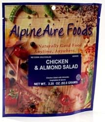 AlpineAire Foods Chicken and Almond Salad with Crackers