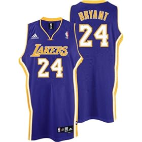 Kobe Bryant Jersey: adidas Purple Replica #24 Los Angeles Lakers Jersey