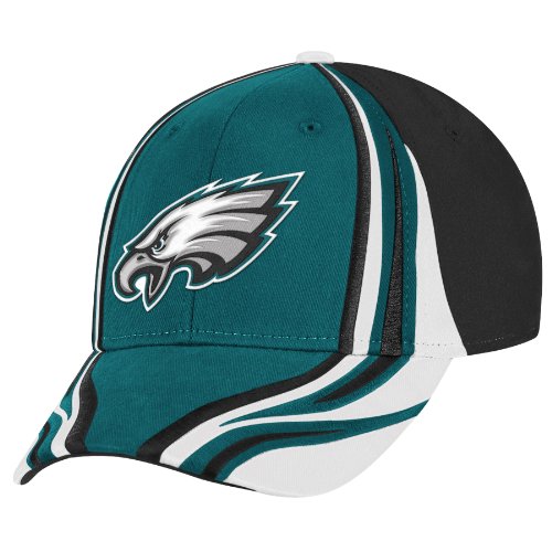 NFL Men's Philadelphia Eagles End Zone Structured Flex Hat - Tw88Z (Multi, Large/X-Large)