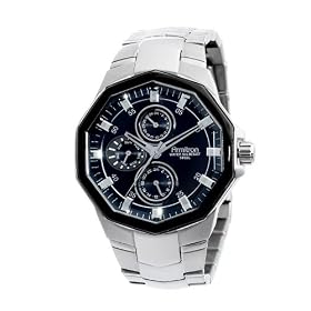 Armitron Men's Silver-Tone Bracelet Watch #204525BKSV
