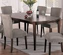 Soho Style Cherry Finish Wood Dining Table with 18" Leaf Insert