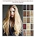 Clip in Remy Extensions 100% Real Human Hair Extension 2/613# darkest brown mix blonde 18inches 70g
