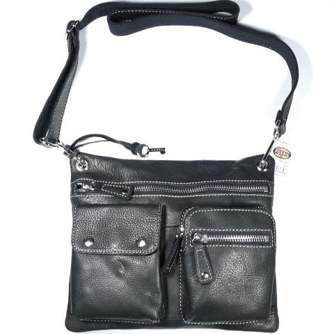 Fossil ZB2340001 Leder Damen Handtasche Crossbody Sutter schwarz