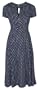 Lindy Bop 'Juliet' Classy Blue Polka Dot Vintage Ww2 Landgirl 1940s 1950s Pinup Retro Tea Dress