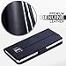 Galaxy Note 7 Case, Note 7 Case, FYY [RFID Blocking wallet] [Genuine Leather] 100% Handmade Wallet Case Credit Card Protector for Galaxy Note 7 Black