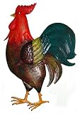 Metal Country Rooster Wall Art Decor