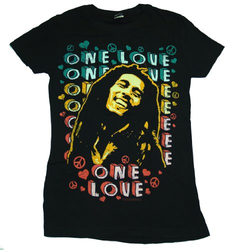 Bob Marley One Love Juniors T-Shirt Tee