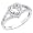 14K White Gold Heart 1.65 CTW Equivalent CZ Cubic Zirconia Ladies Solitaire Wedding Engagement Ring Band - Size 4