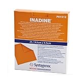 inadine 9.5cmx9.cm box of 10 dressings