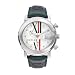 GUCCI Men's YA101323 101 G-Round Green Leather Diamond Accent Chronograph Watch