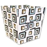 Trend Lab Medium Fabric Storage Bin in Chocolate Blocks Print