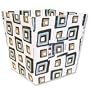 Trend Lab  Medium Fabric Storage Bin in Chocolate Blocks Print