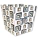 Trend Lab  Medium Fabric Storage Bin in Chocolate Blocks Print