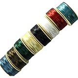 Nymo® Nylon Seed Bead Thread Size B (8 Bobins 144 Yards Each) 0.008 Inch 0.203mm Spool 390 Yards Mixed Colors