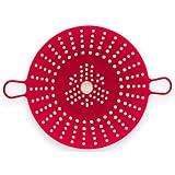 Chef'n Sleekstor VeggiSteam 8-1/2-Inch Silicone Steamer, Cherry