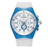 Technomarine - 109014 - Montre Femme - Quartz - Chronographe - Bracelet Caoutchouc Blanc