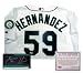 Felix Hernandez Seattle Mariners MLB Hand Signed Authentic Home White Baseball Jersey