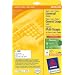 Avery Zweckform, 3490, 25 Blatt, Universal-Etiketten, wei�, 70 x 36, 0 mm