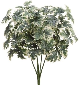18" Silk Glittered Artemisia Plant -Green Variegated (case of 12)