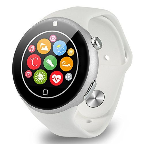 GearBest C5 Aiwatch Bluetooth Sports Water-resistant Smartwatch with Remote Camera Heart Rate/Sleep Monitor (WHITE)