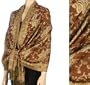 70" x 28" Double Layer Jacquard Paisley Pashmina Shawl / Wrap / Stole ( 20+ Rich Colors )