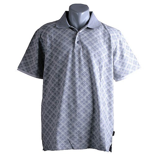 Kitaro, kurzarm Polohemd Poloshirt, 192550, grau 