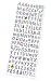 Gütermann / KnorrPrandell 1571022 - Glitter-Sticker Alphabet/Zahlen