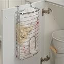 AXIS OVER CABINET BAG HOLDER (Chrome) (15"H x 8"W x 4"D)