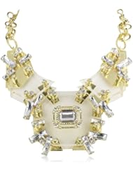 Adia Kibur Crystal and Resin Piece Chain Necklace