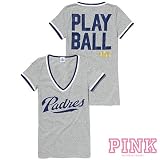 San Diego Padres Victoria's Secret PINK&Atilde;&macr;&Acirc;&iquest;&Acirc;&frac12; V-Neck Ringer Tee
