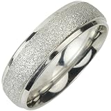 Stainless Steel Sparkle 5.8mm Band Ring