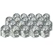 Eufab 15231 Verchromte Radschraubenkappen, 19 mm, Metall, 20 St�ck im Blister