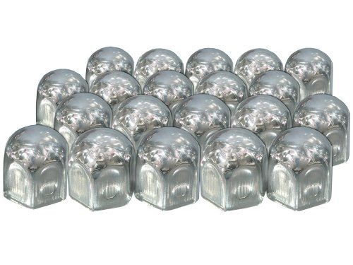 Eufab 15231 Verchromte Radschraubenkappen, 19 mm, Metall, 20 St&uuml;ck im Blister Preisvergleich