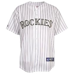 MLB Colorado Rockies Replica Home Jersey, White/Purple
